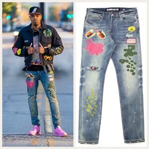 Billionaire Boys Club Moonrocks Slim Fit Jeans Men Size 38